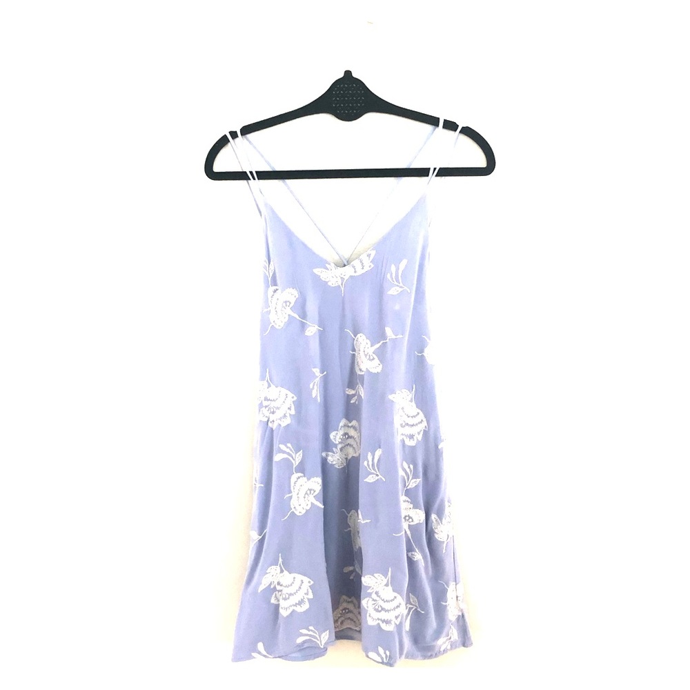 LUSH Periwinkle Cross-back Dress